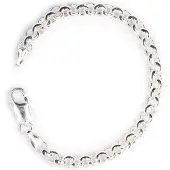 None Hopeinen papuketju 6mm ranneketju PAPU6MM/18