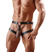 Svenjoyment Underwear - valjasharness penisrenkaalla - musta M/L
