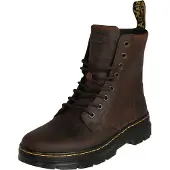 Dr. Martens Nauhasaappaat 'Combs' tummanruskea / keltainen