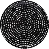 Marimekko Räsymatto tarjotin, Ø 31 cm Musta-valkoinen