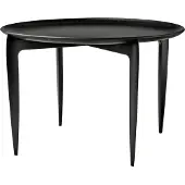 Fritz Hansen Taitettava tarjoilupöytä Ø 60 cm Musta