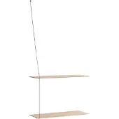 Woud Stedge 2.0 hylly 60 cm, valkolakattu tammi