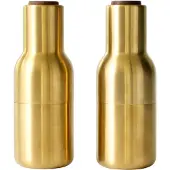 Menu Bottle Grinder maustemyllyt, 2 kpl, harjattu messinki - pähkinä