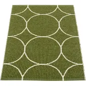 Pappelina Boo matto 70x100 cm dark olive / vanilla