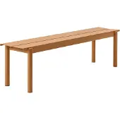 Muuto Linear Steel penkki 170 cm, poltettu oranssi