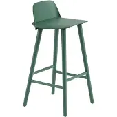 Muuto Nerd baarituoli, 75 cm, vihreä