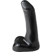 All Black Realitinen dildo, musta, pieni koko