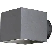 Aneta Lighting EKERUM vägglampa ute, fyrk silver