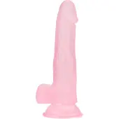 Baseks Jellies Aidonkaltainen Imukuppidildo 19 cm - Pink
