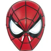 Rubies Spiderman 1/2 Mask - Multi/patterned - ONE SIZE