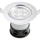 Konstsmide Upotettava, jossa Power-LEDit LED, Alumiini/harmaa/sinkki, Synteettinen materiaali, Moderni,