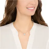 Swarovski Una rodiumpinnoitettu ja zirkonia kaulakoru 5286137 naisille