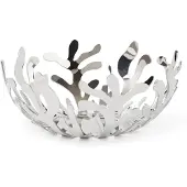 Alessi Fruit Bowl In 18/10 Stainless Steel - Silver - D21CM