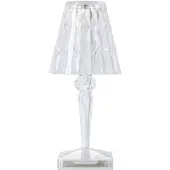 Kartell - Battery Pöytävalaisin Kristalli Kartell