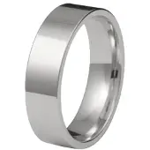Kohinoor 903-528v 6mm kihlasormus 14k valkokulta, flakka 22