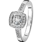 Kohinoor 933-240V-56B4 Timanttisormus valkokulta Stella 18
