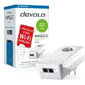 Devolo Magic 2 WiFi next Powerline – a set for a home Internet network via a socket with Wi-Fi and 2 Gigabit LAN ports (8610)