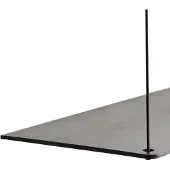 Woud Stedge Add-on hylly 80 cm Mustaksi maalattu tammi