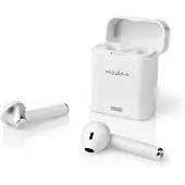 Nedis Täysin langaton Kuulokkeet | Bluetooth | Suurin akun toistoaika: 2.5 tuntia | Paino-ohjaus | Latauskotelo | Sisäänrakennettu mi