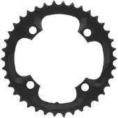 Shimano ø104 38 hampaan terä Musta