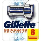 Gillette Skinguard miesten terät, herkälle iholle, 8 terän pakkaus