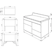 Smeg TR4110GR Victoria liesi 110 cm, harmaa
