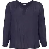 KAFFE CURVE Kcami Ls Blouse - Navy - 46