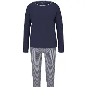 Tom Tailor Pyjama laivastonsininen / valkoinen