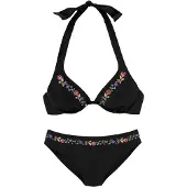 Buffalo Bikini 'Flori' monivärinen / musta