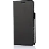 Wave Book Case -suojakotelo, Apple iPhone 12 Pro Max, musta