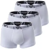 Emporio Armani Men's Knit 3Pack Trunk - White - XXL