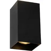 QAZQA Design-neliöseinävalaisin musta - Sabbir