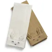 Elodie details Baby Napkins 2Pcs - Lily White / Warm Sand - Beige - ONE SIZE