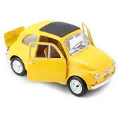 Bburago Fiat 500 F 1965 Keltainen 1:24