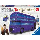 Ravensburger 3D Palapeli - 216 Tiilet - Harry Potter Yöbussi - - OneSize - Palapelit