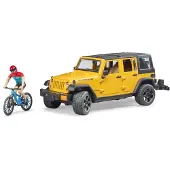 BRUDER 2543 Jeep Wrangler ja maastopyöräilijä 1:16