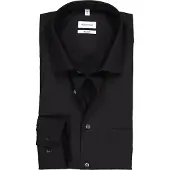 Seidensticker Business Shirt Regular - Black - 42