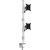 Multibrackets M VESA Deskmount Officeline Dual Vertical -pöytäteline kahdelle näytölle 15-30", täysin liikuteltava, 16 kg, valkoinen