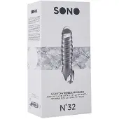SONO Nr 32 - Juomutettu penisjatko, joustava, kiverenkaalla, kirkas