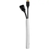 Multibrackets M Universal Cable Sock 10 mm 25 m - Kaapelijärjestelijä, Hopea