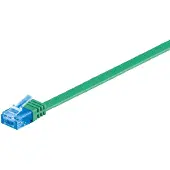 Pro LAN CAT 6A U/UTP flat - Vihreä - 2m