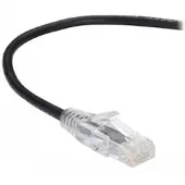 Black Box SLIM-NET CAT6A 500-MHZ STRANDED ETHERNET PATCH CABLE - UNSHIELDED (UTP), CM PVC, SNAGLESS BOOT, BLACK, 5-FT. (1.5-M) (C6APC28-BK-05)