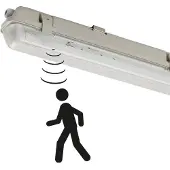 Shada TL-kiinnike sis. LED 1800 lm ja liiketunnistimen IP65 - Base