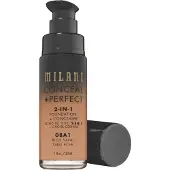 Milani Cosmetic Conceal + Perfect 2-In-1 Fondation + Concealer Nestemäinen meikkivoide 30 ml Nr. 08A1 - Rich Sand