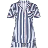 H.I.S. Pyjamashortsit laivastonsininen / vaalea pinkki / valkoinen