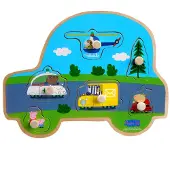 Pipsa Possu Transport nuppipalapeli