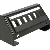 DeLOCK Keystone Multimedia Panel, 6 porttia, musta