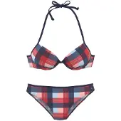 s.Oliver Bikini laivastonsininen / vaaleansininen / karpalo / pastellinpunainen