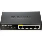 D-Link Kytkin 5x10/100Mbps RJ45, 1xPoE, pöytämalli, musta