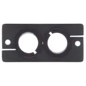 Kramer WCP-2(W) WALL PLATE INSERT - DUAL CABLE PASS-THROUGH (80-000108)
